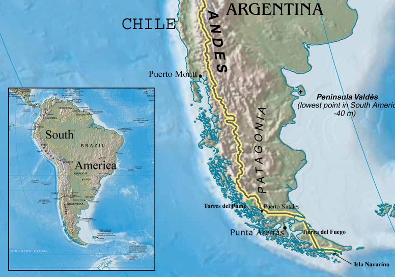 Map Patagonia